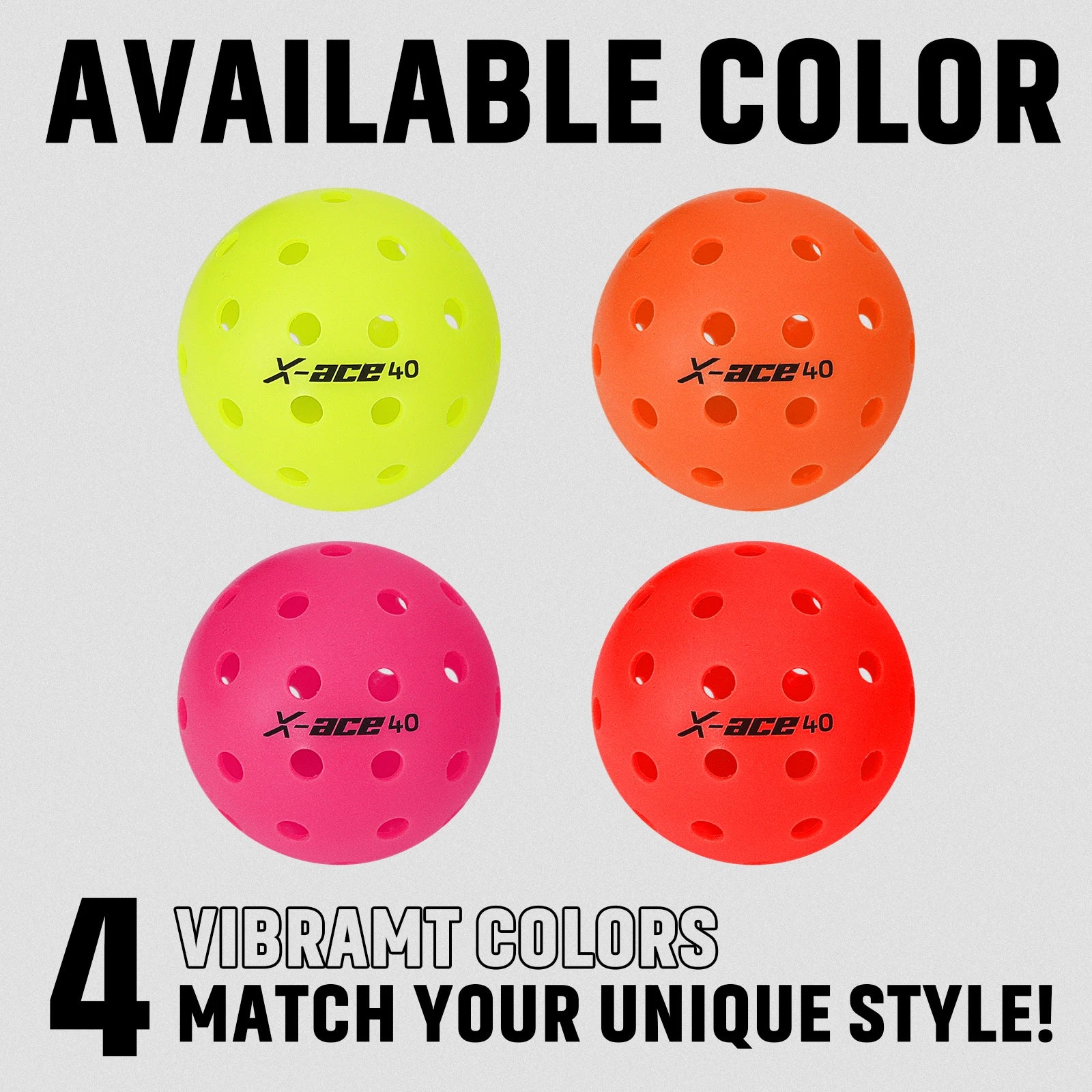 Pickleball Balls, USAPA Approved-High Bounce True Flight