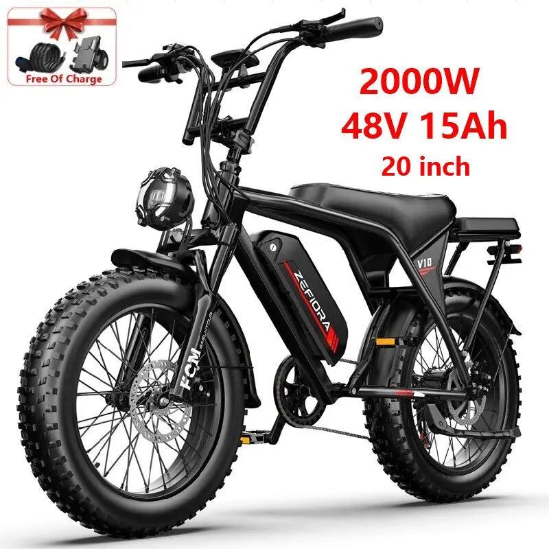 Ebike 2000w 3000w 1000w 1500w,30-50mph Electric Bikes Highspeed,48v 10ah-20ah Battery Life 30-60miles