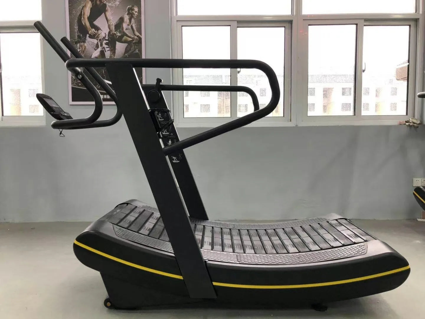 SRJOIN-Powerful Commercial Powerless treadmill, Silent, Private  Curved Arc, Gym