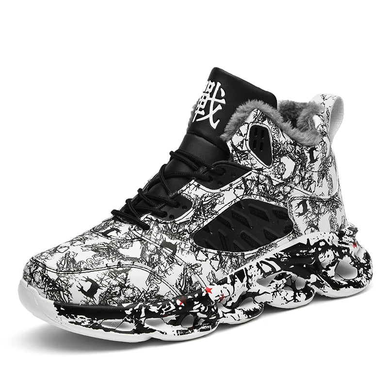 Thick Bottom Men's Sports Shoes Anti-Slippery Athletic Shoes