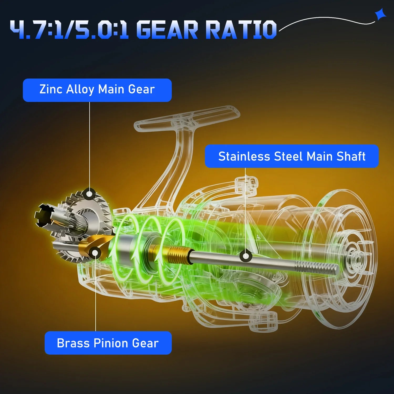 Sougayilang 3sections Spinning Fishing Rod and Reel Combo