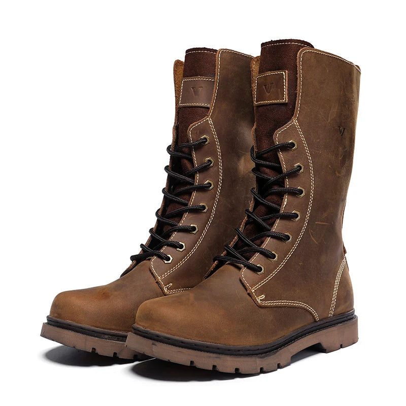 Leather Men's Hiking boots waterproof