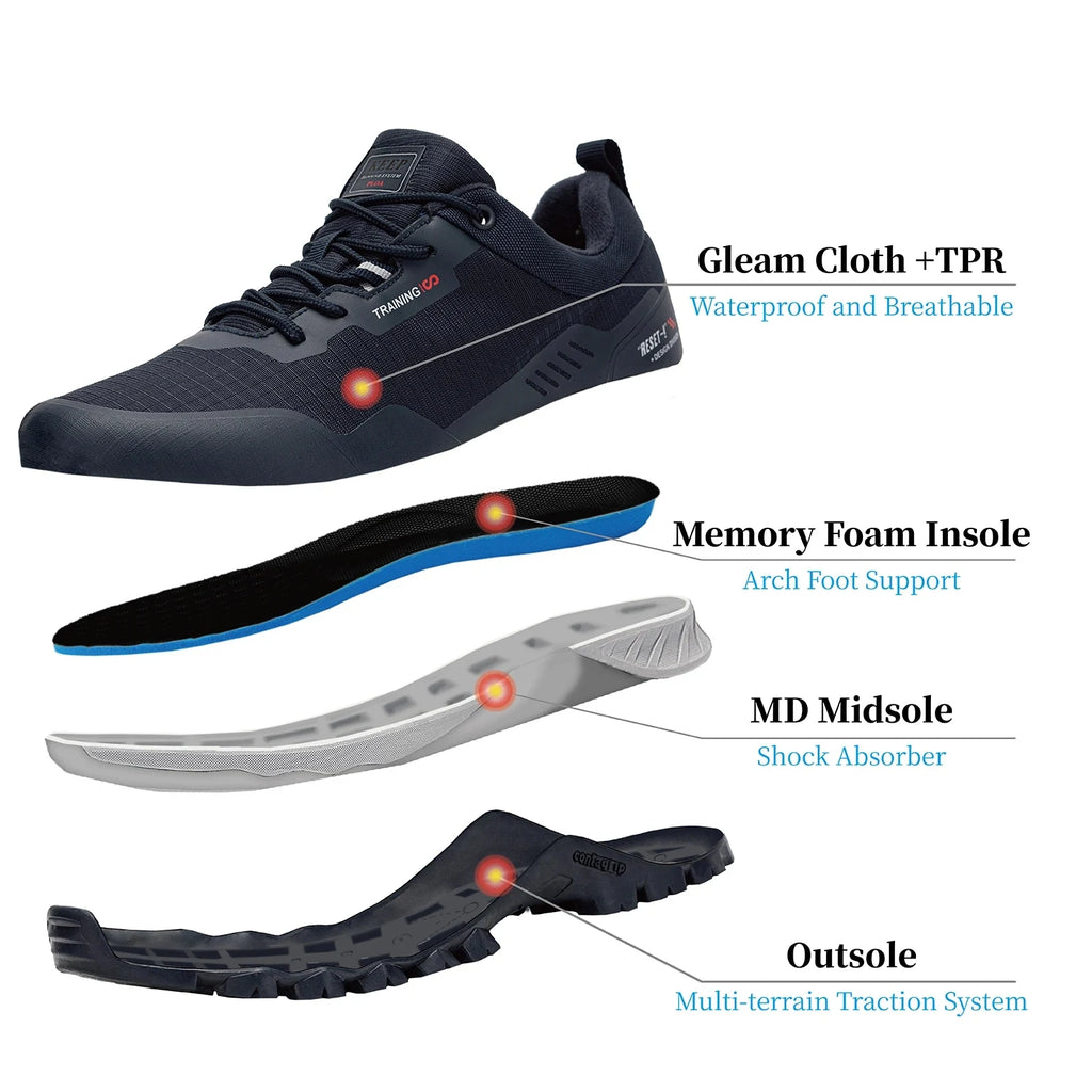 Men Hiking Shoes New Outdoor Climbing Waterproof Non-slip