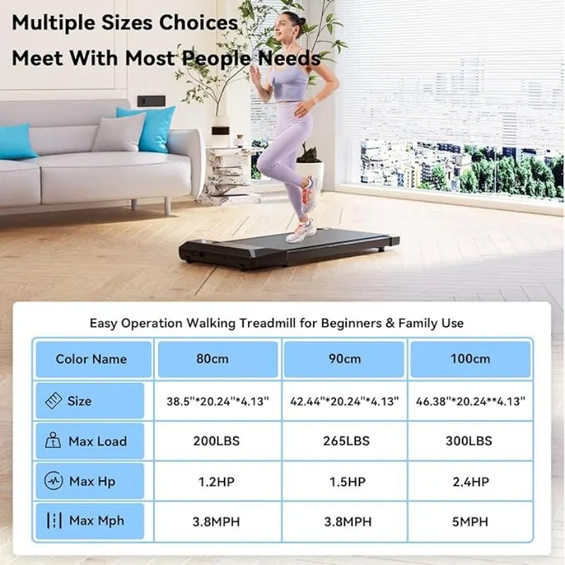 Superun  2-in-1 Home/Office 2.5 HP Walking Treadmill  with APP & Remote Control
