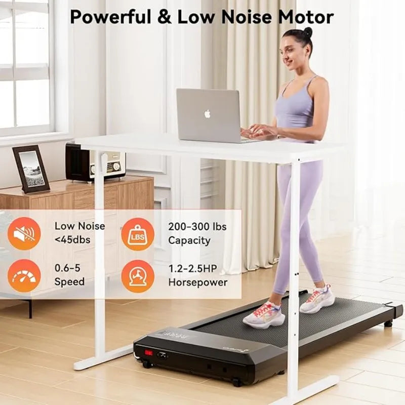 Superun  2-in-1 Home/Office 2.5 HP Walking Treadmill  with APP & Remote Control