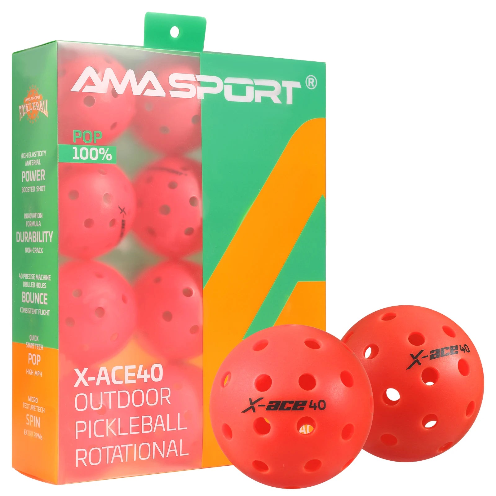 Pickleball Balls, USAPA Approved-High Bounce True Flight