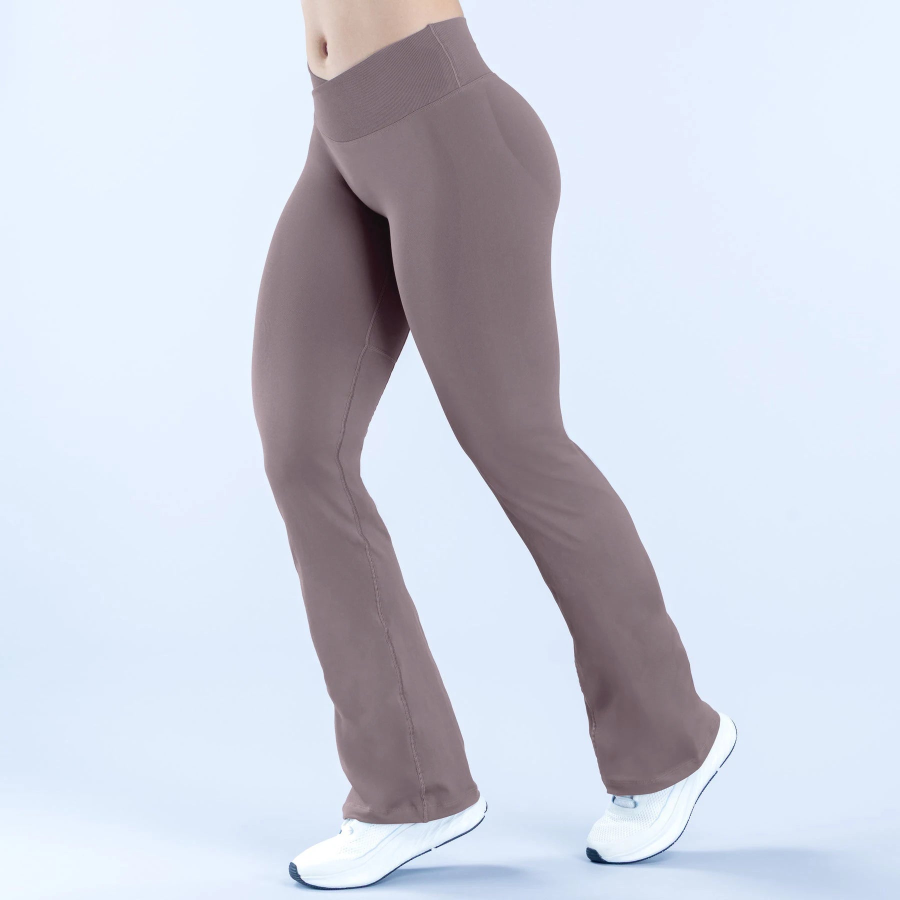 Yoga flared pants Waist cross Seamless Leggings