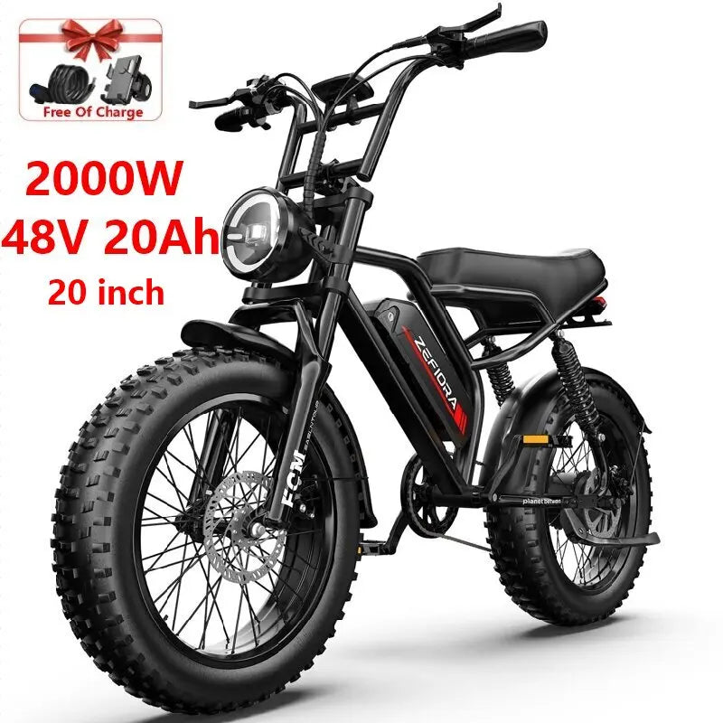 Ebike 2000w 3000w 1000w 1500w,30-50mph Electric Bikes Highspeed,48v 10ah-20ah Battery Life 30-60miles