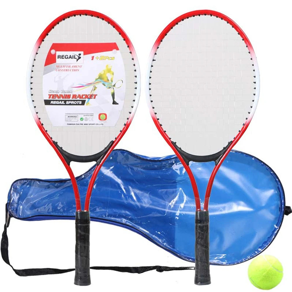 Kids Tennis Rackets with Tennis Trainer for Children Beginners