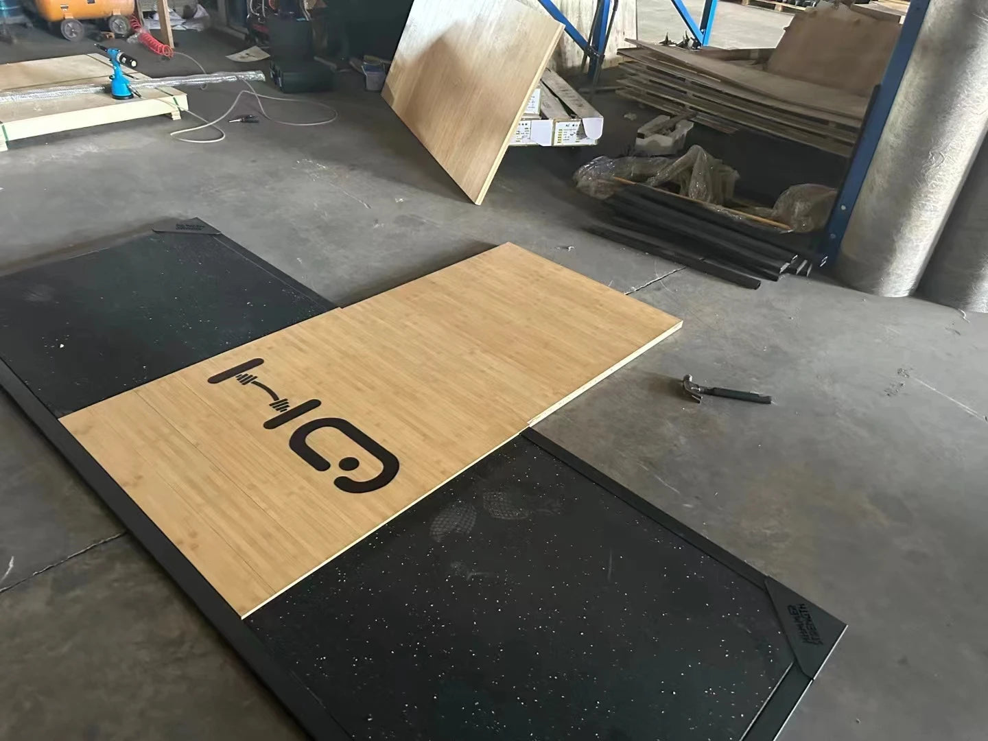 SRJOINFIT Free customization weightlifting platform, solid wooden board
