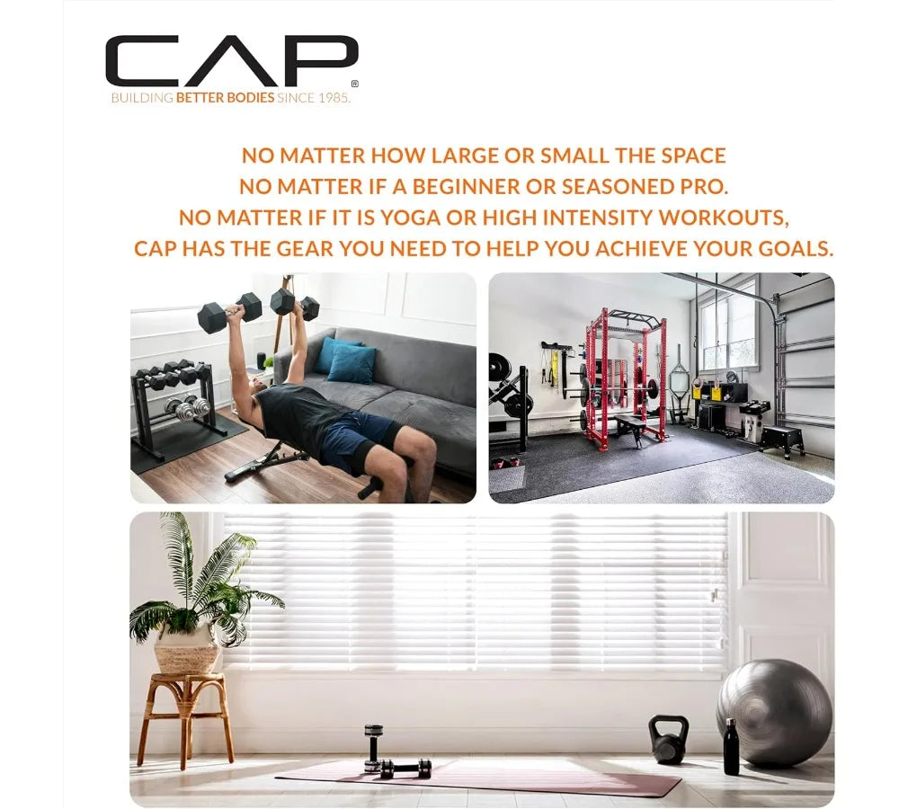 Coated Hex Dumbbell Set | Multiple Weights 3-50lb